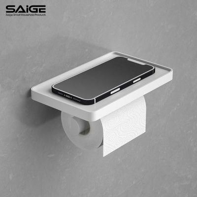 Saige New Arrival Wall Mounted Toilet Paper Holder with Shelf
