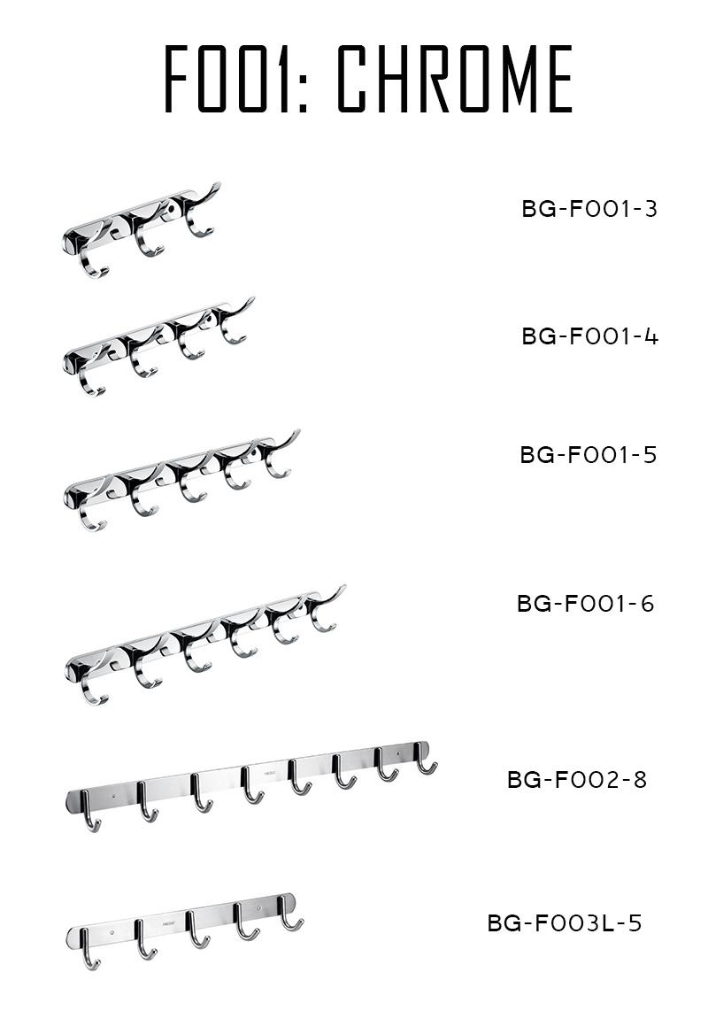 SS304 Sanitaryware Accessory Hook (BG-F002-8)