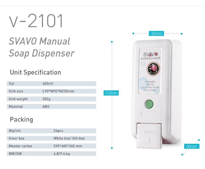 Antibacterial Dispenser Sanitizing Lotion Soap Dispenser V-2101