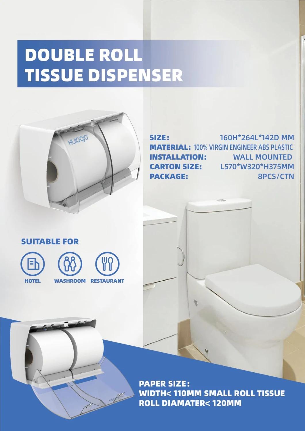 Twin Double Roll Tissue Box Holder Toilet Paper Dispenser
