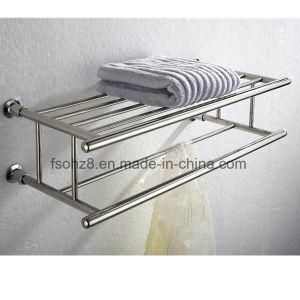 Wall Mounted Stainless Steel Bathroom Towel Rack with Rod (803)