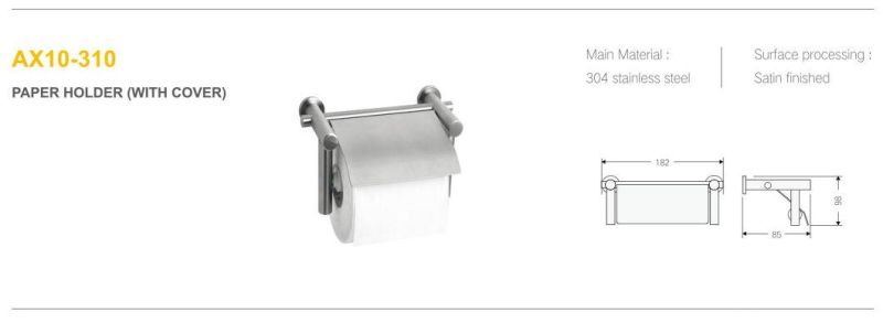 New Product 304 Stainless Steel Wall Mounted Bathroom Hotel Toliet Paper Holder
