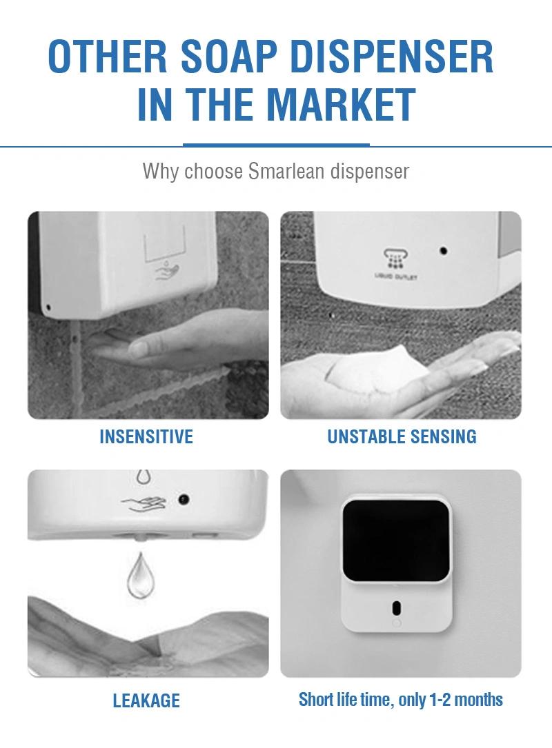 Hand Hygiene Washroom Power Saving 1000ml Sensor Automatic Soap Dispenser