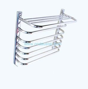 304 Stainless Steel Polished Finished Towel Rail with Shelf