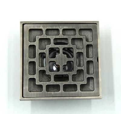 Brass Shower Drain with Flat Cover