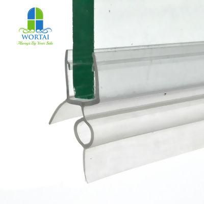 PVC Shower Screen Seal Strip Door Seal for 6-12mm Glass Bath Door