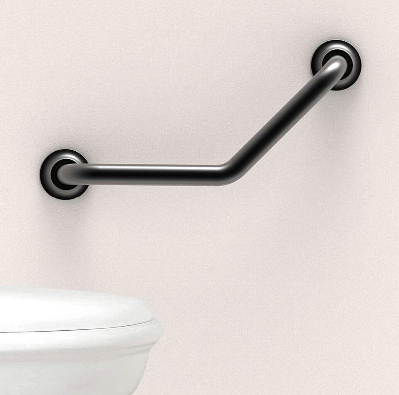 Bathroom Safety White Stainless Steel Straight Grab Bar