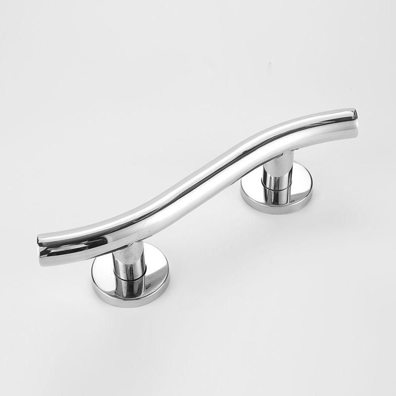 S Shape Grab Bar Mirror Polished