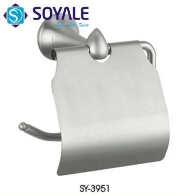 Zinc Alloy Toilet Paper Holder with Brush Nickel Finishing Sy-3951