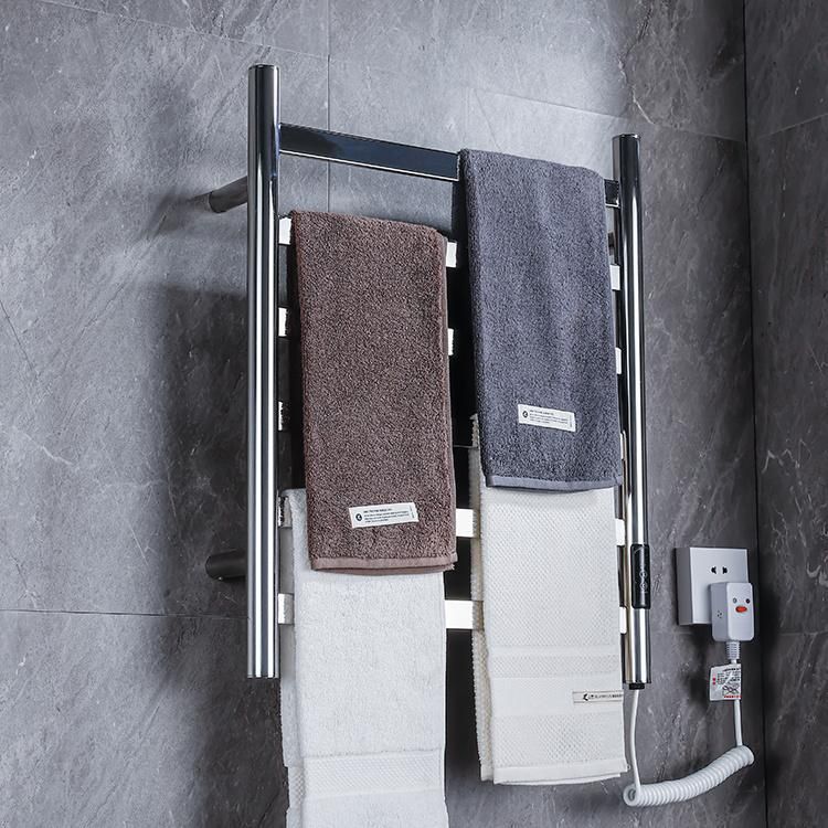 Kaiiy Modern Bathroom Electric Clothes Towel Drying Rack Electric Radiator Warmer Heated Bath Towel Rack