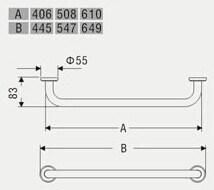 Big Sale Bathroom Accessories Stainless Steel Satin Finished Single Towel Bar