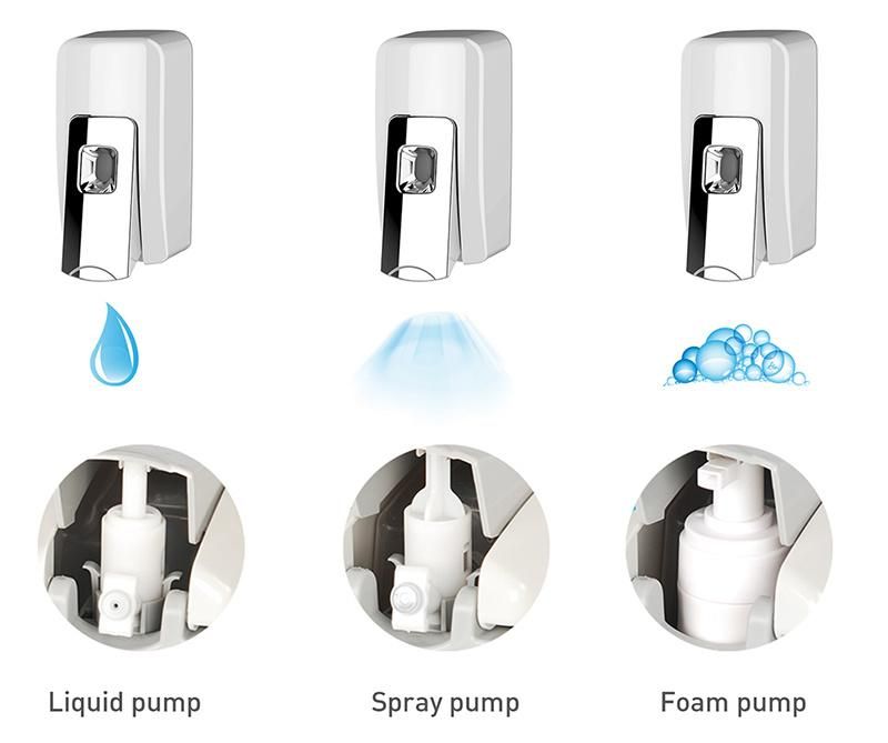 600ml ABS Home Soap Dispenser Wall Mounted