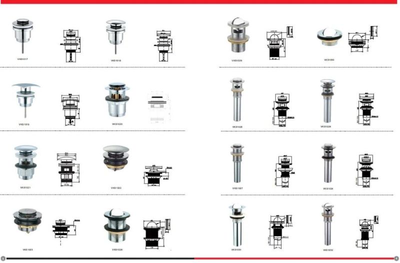 Bath and Basin Spare Parts Brass Plug for Pop up Drainer Waste (ALPJ0055)