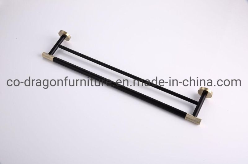 Hotel Brass Bathroom Accessories Wall Mount Double Towel Bar