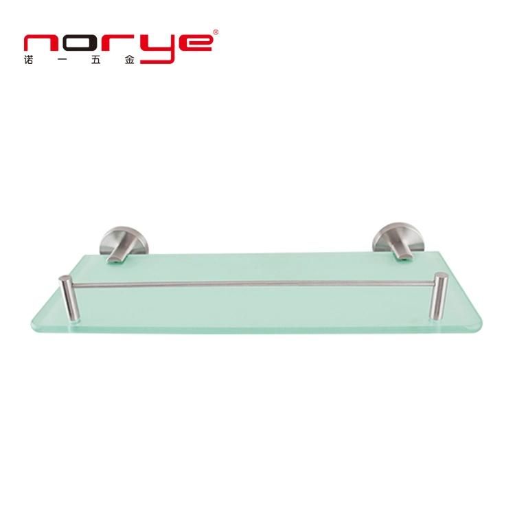 Factory Supplying Stainless Steel Bathroom Corner Shelf Glass