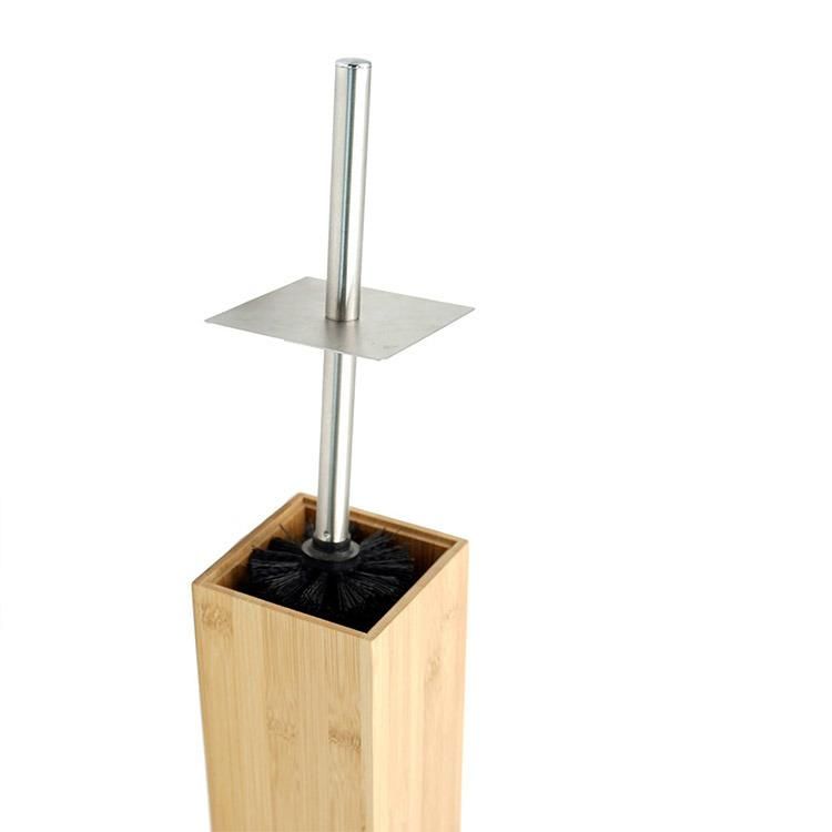 Bamboo Toliet Brush Holder W. Brush PC 23-27cm