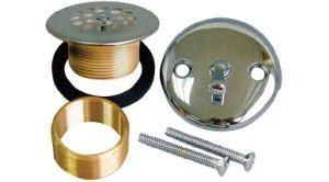 Trip Lever Conversion Kits-Fine Thread, Zinc Faceplate, Brass/Ss Drain Spud