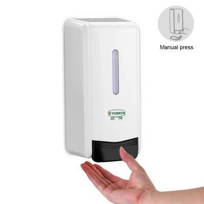 Plastic Materia High Quality Manual Wall Mounted Hand Soap Dispenser for Hotel