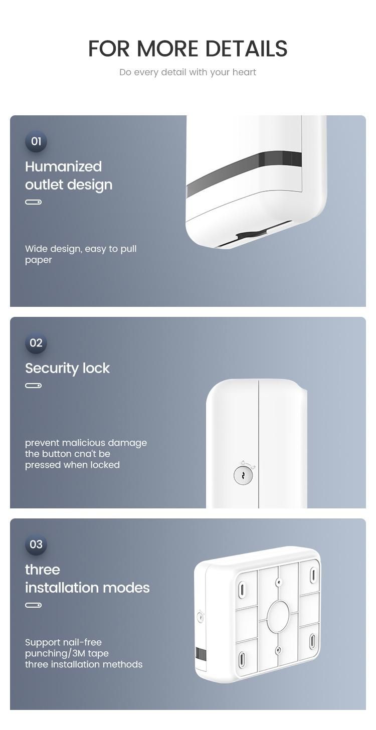 Saige New Hotel/Bathroom Plastic Paper Holder Toilet Hand Paper Dispenser