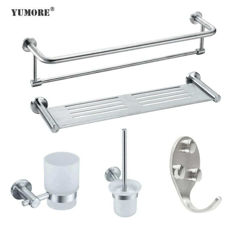 Wall Mounted Stainless Steel Hotel Shower Room Bathroom Accessories Sets