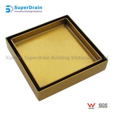 SUS Anti-Odor Brass Floor Drain Concealed Tile Insert Floor Drain