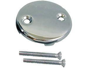 Two Hole Faceplate, Zinc/Stainless Steel with Screw
