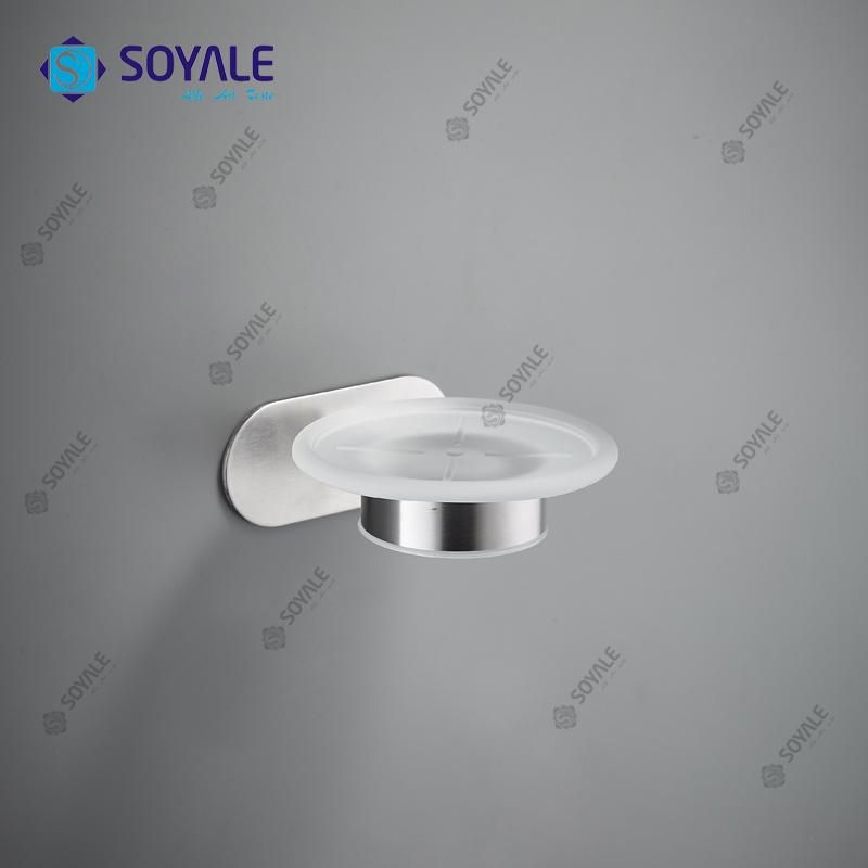 Stainless Steel 304 Soap Dish with Oval Dish 3m Sticker Sy-6259