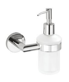 Stainless Steel / Brass Wall Mounted Chrome Round Soap Dispenser