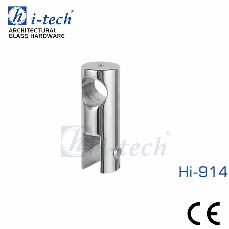 Hi-914b Modern Design Frameless Glass Panel Stabilizer for Round Pipe