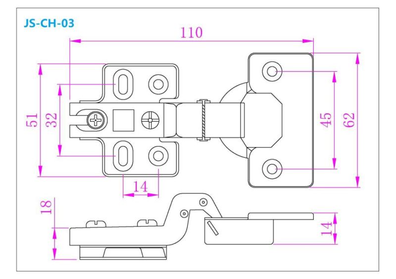 Cabinet Soft Closed Concealed Hinge Cabinet Accessories Furniture Accessoires