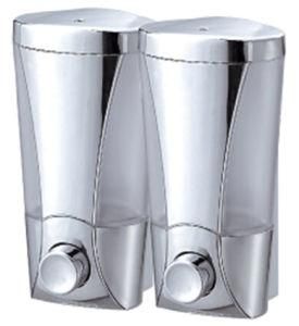 Low Price 200ml*2 Kitchen Silver Plastic Soap Dispenser