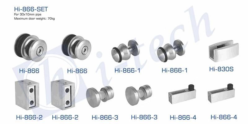 Hi-866 Set Good Selling Factory Direct Sale Glass Fitting Heavy Duty Sliding Glass Door System