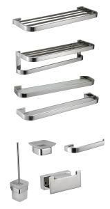 Hotel Stainless Steel Towel Rack Brushed Nickel Bathroom Towel Shelf Holder Bathroom Accessories Wall Mount Modern