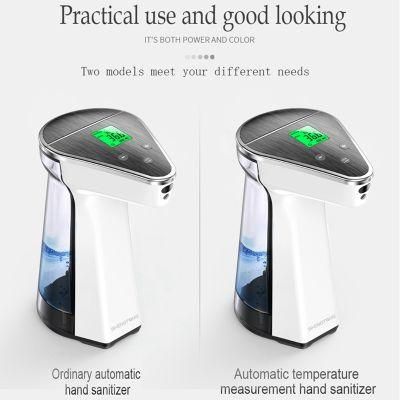 Big LCD Design 480ml Sensor Rapid Automatic Foam Style Hand Sanitizer Soap Dispenser with Temperature Measurement Function