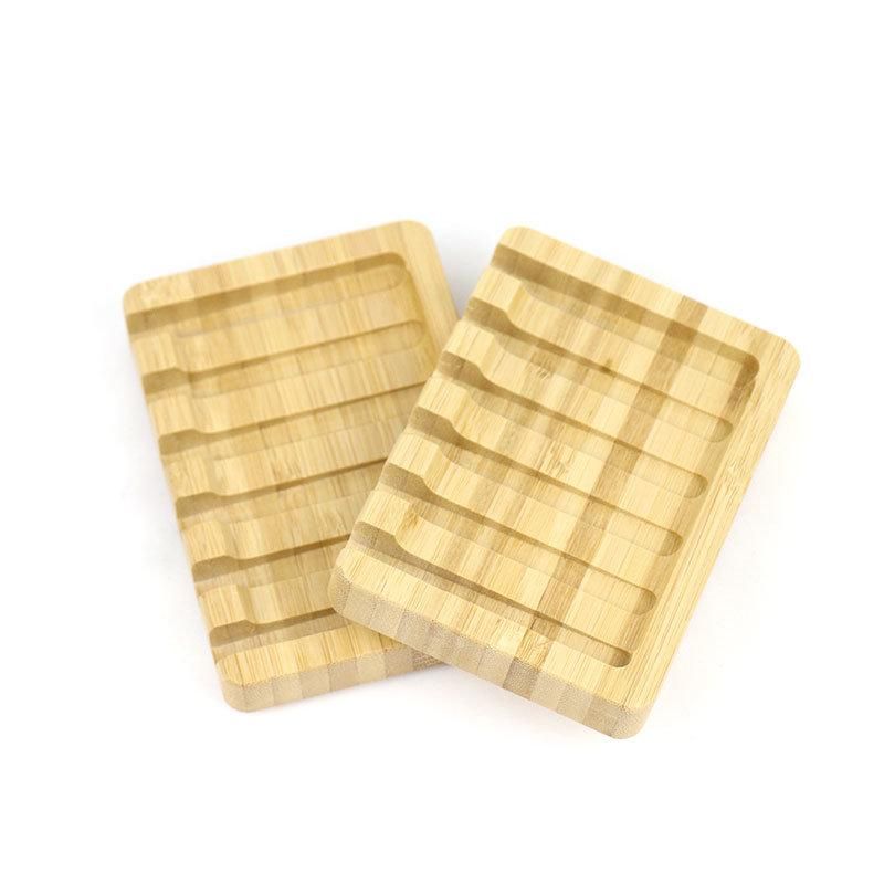 High Quality Bamboo Wood Soap Dish Holder for Shower Bathroom