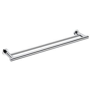Double Towel Bar Bathroom Towel Ring Stainless Steel Towel Holder Round Style Bathroom Towel Holder Set
