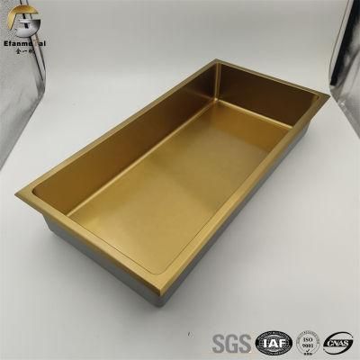 Ve326 Stainless Steel Shower Niche Frame 12*18 Gold Bathroom Niche