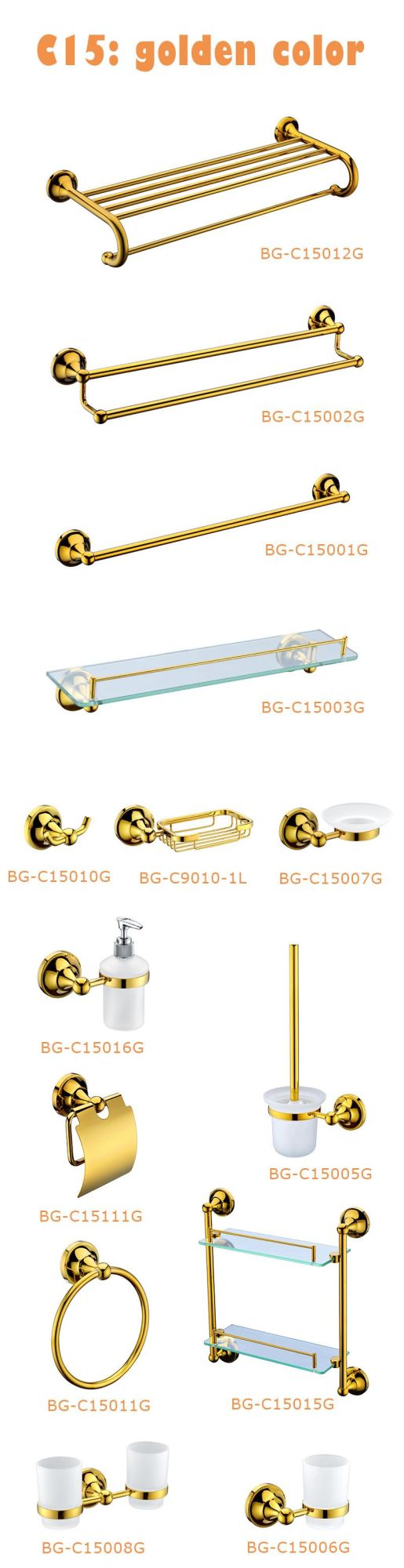 Classical Golden Color Towel Ring in Ss201 (BG-C15011G)
