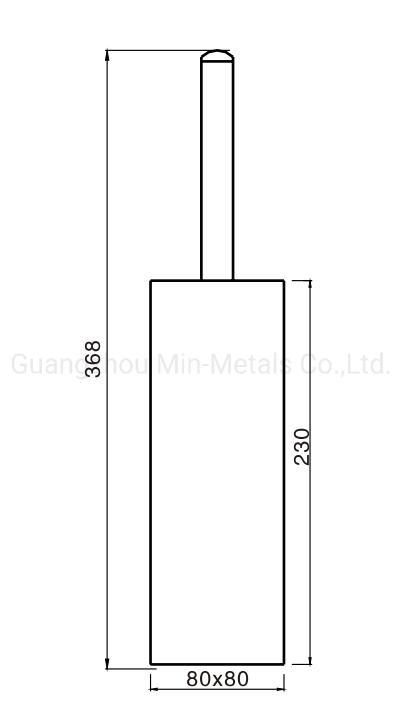 Whole Stainless Steel Square Standing Toliet Brush Holder Mx-Ls94K