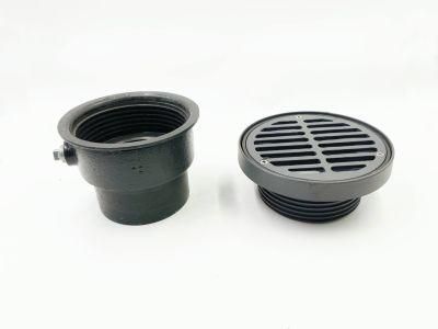 Ductile Iron Above Grade No-Hub Connection Flashing Drain
