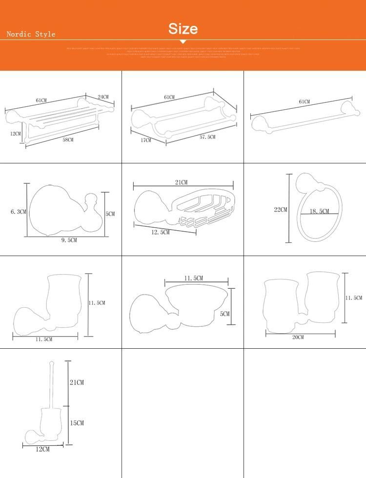 Wall Mounted Polished Rose Marble Decorate Elegant Hotel Metal Towel Rack