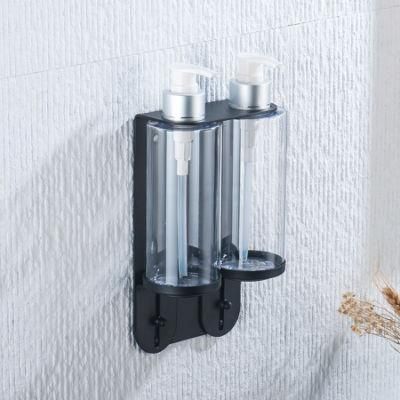 Refillable Pump Bottles Shampoo Conditioner Shower Gel Dispenser Bracket for Hotel Bathroom