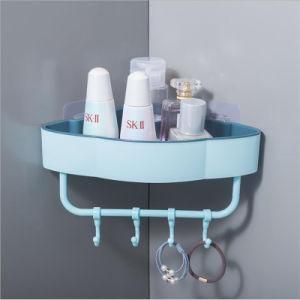 Amazon Hot Selling Plastic Bathroom Washroom Wall Shelf Triangle Corner Organizer Rack