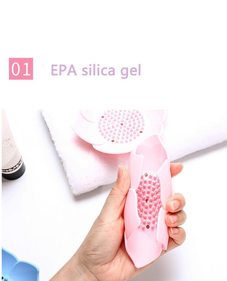 High-Quality Manufacturer Supply Non-Slip Flexible Silicone Container Soap Dish Rack