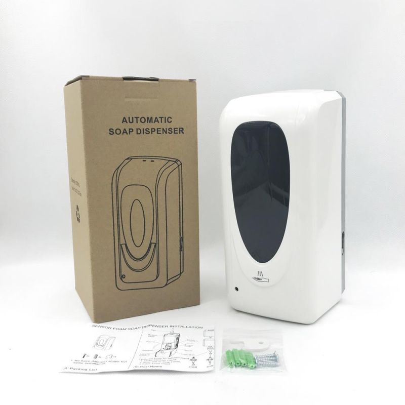 Office Building Battery Operated Touch Free No Contact Alcohol Gel Spray Machine Auto Sanitizer Hand Sanitizer Dispenser