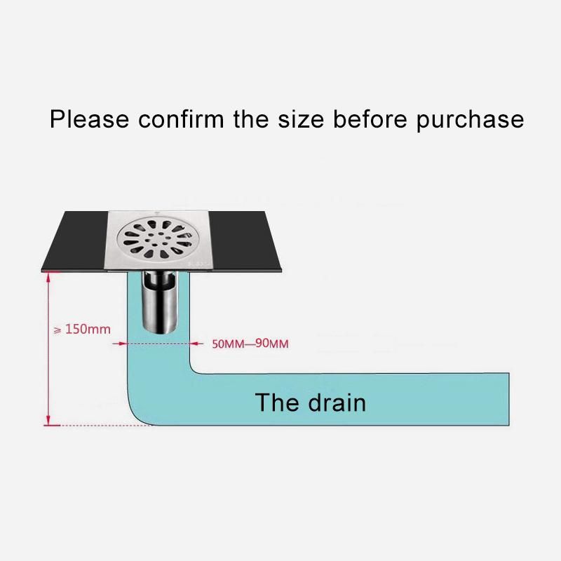 2mm Thicken Full 304 Dual-Use Bathroom Thickening 304 Stainless Steel Deep Water Seal Floor Drain Washer Dual-Use Deodorant Floor Drain