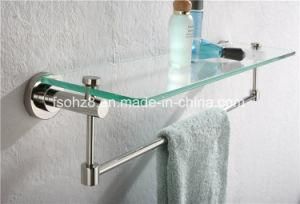 Stainless Steel Bathroom Accessory Glass Shelf (Ymt-1805)