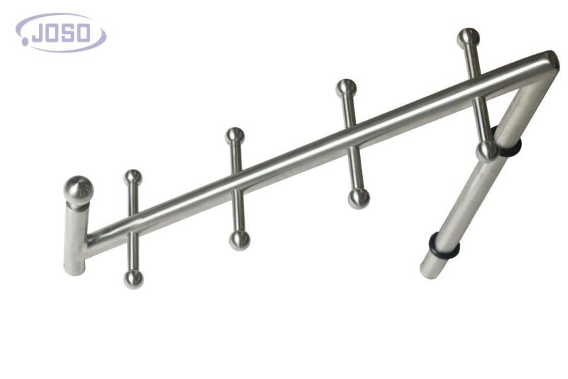 Bathroom Accessory Silver Stainless Steel 304 Satin Finish Bathroom Towel Shelf Towel Rack