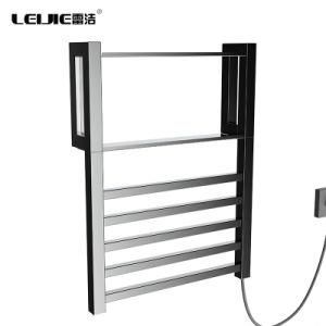 Bathroom Black Stainless Steel Electric Heated Towel Rack