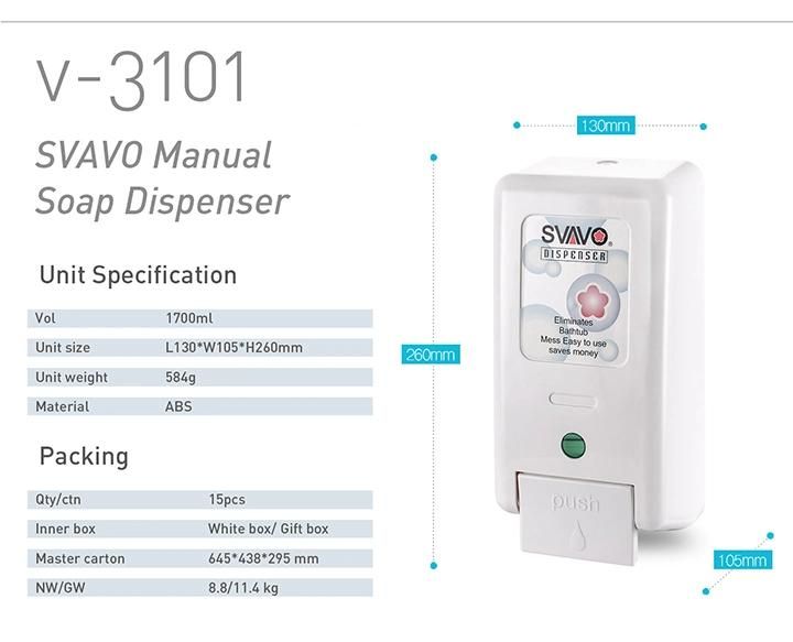 Hospital Antibacterial Dispenser Alcohol Soap Dispenser